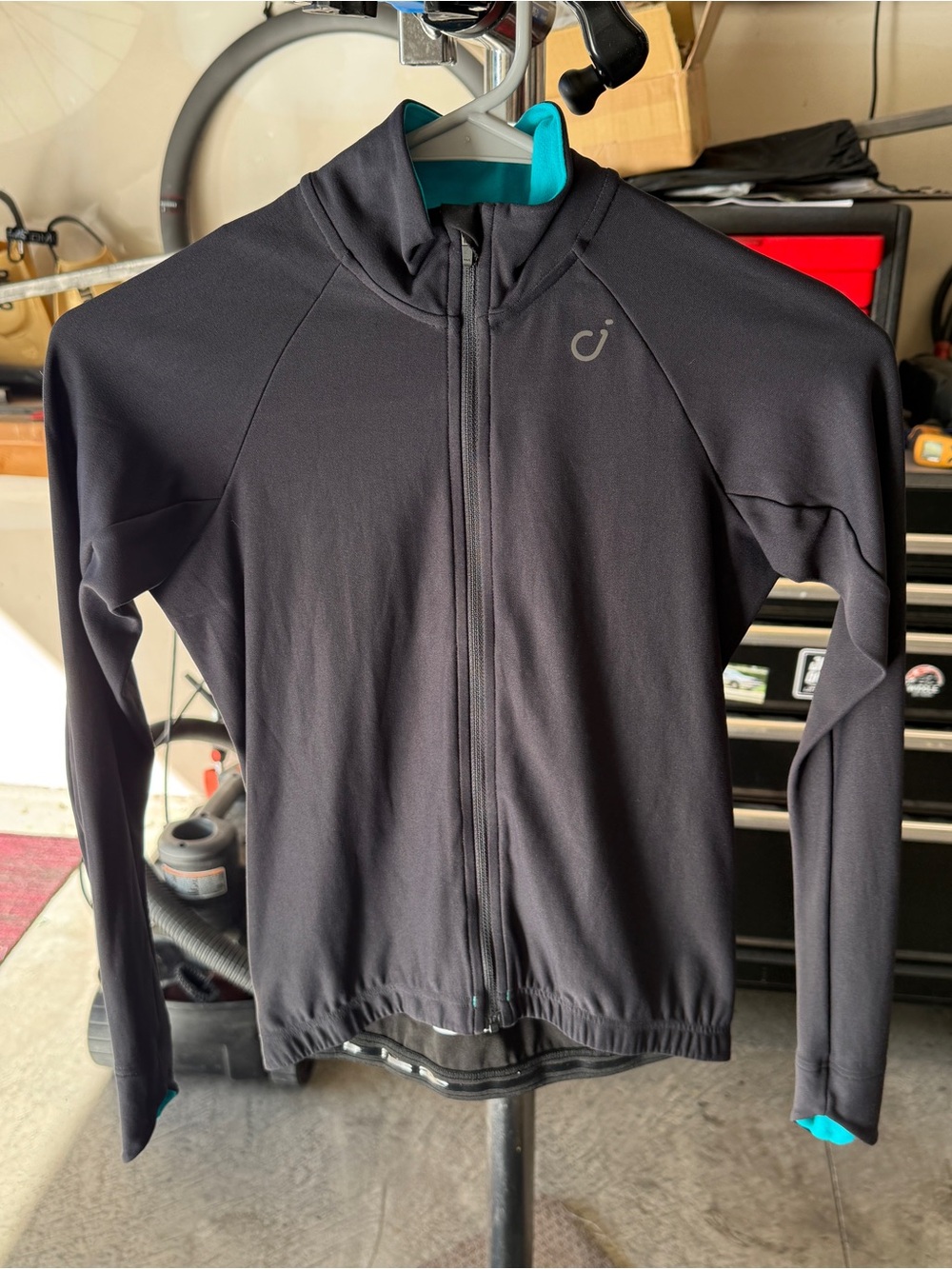 Velocio Signature Long Sleeve Jersey, Charcoal, Women’s XXS